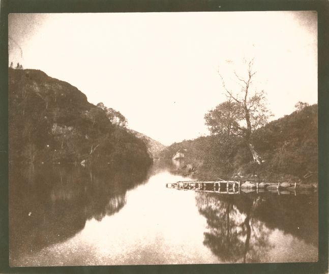 William Henry Fox TALBOT (English, 1800-1877) Loch Katrine, 1844 Salt print from a calotype negative 17.8 x 21.8 cm on 18.9 x 22.5 cm paper "LA35" in ink on verso