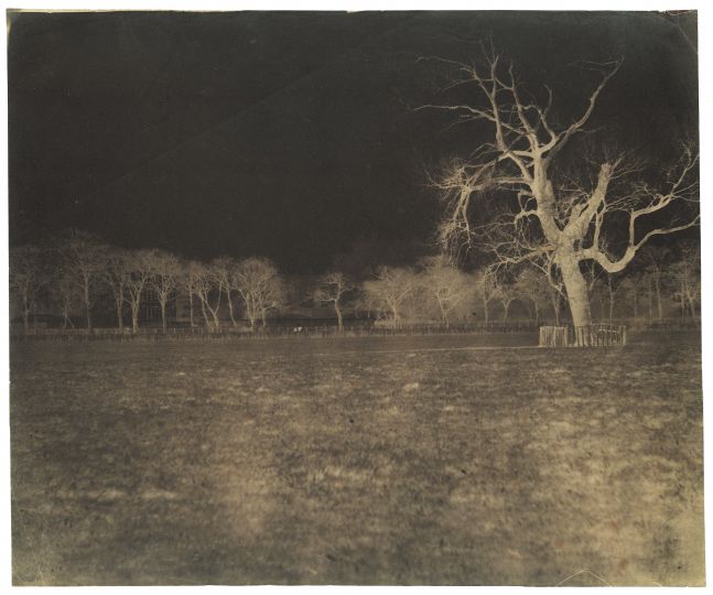 Captain Horatio ROSS (Scottish, 1801-1886) "From the Meadows, Edinburgh" Edinburgh Castle, April 1857 Waxed paper negative 29.0 x 34.9 cm