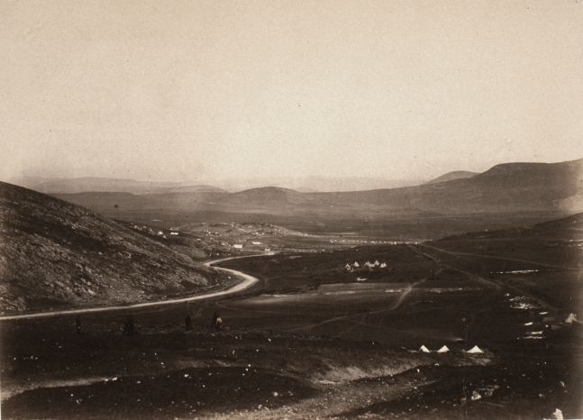 Roger FENTON (English, 1819-1869) Kadikoi, from Camp of Horse Artillery, in the Crimea, 1855 Salt print from a collodion negative 25.3 x 34.9 cm, mounted on 50.9 x 64.6 cm heavy paper Photographer's and publisher's credit and title lithographed on mount