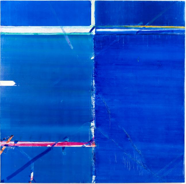 TANYA GOEL Line III, 2010 Oil and tape on canvas