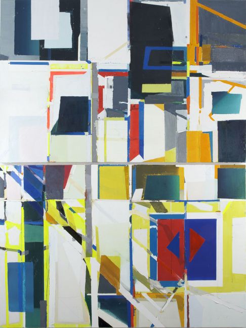 TANYA GOEL Monday-Sunday (Open: 7 am – 12 am), 2011 Oil on canvas (diptych)