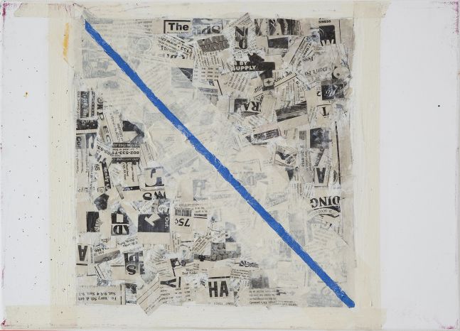 TANYA GOEL NY Times II, 2011 Oil and newspaper on canvas