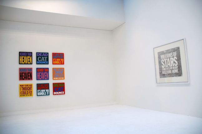 Installation view of Millions Of Stars Come Into My Heart, Welcome Home at Galerie du Jour agnès b., 2005
