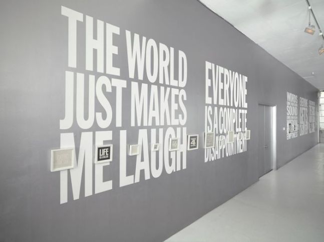 Installation view of Black Paintings and Drawings at Nicole Klagsbrun Gallery, 2010