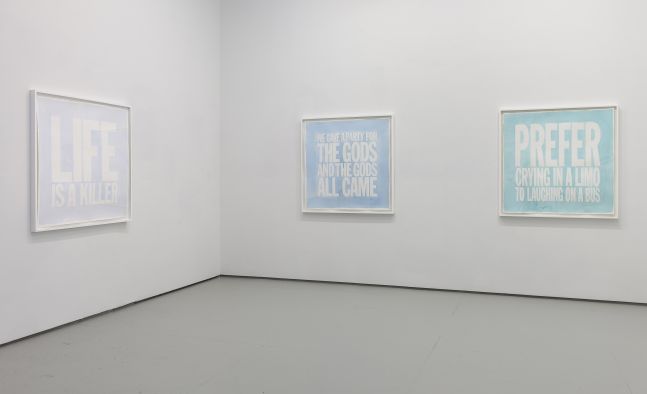 Installation view of Space Forgets You at Elizabeth Dee Gallery, 2015