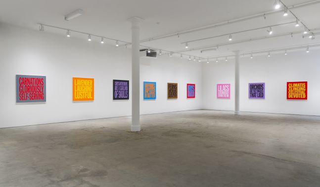 Installation View of Perfect Flowers at Elizabeth Dee Gallery, 2017
