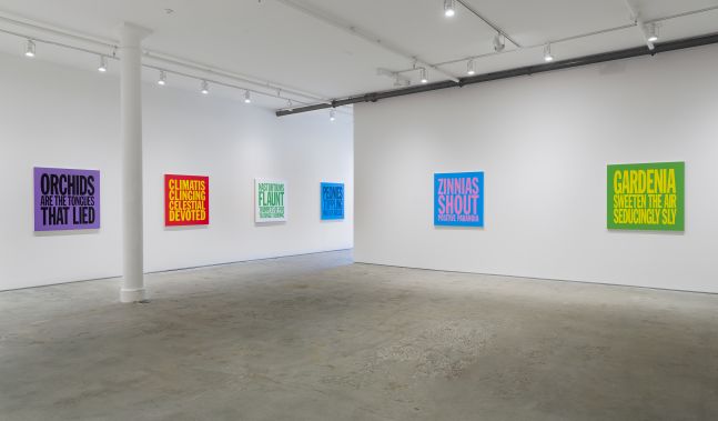 Installation View of Perfect Flowers at Elizabeth Dee Gallery, 2017