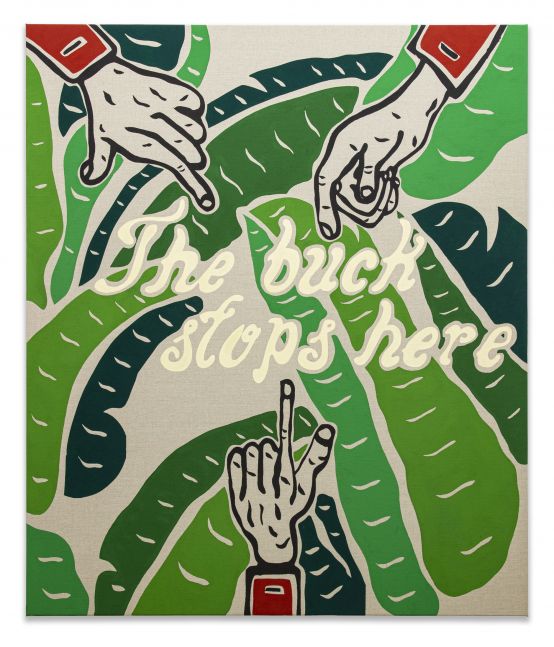 Joel Mesler, Untitled (The Buck Stops Here), 2020