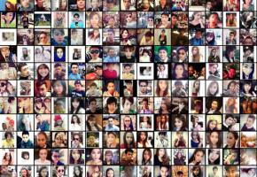 selfie_Screen Shot 2014-02-24 at 11.14.27 PM A grid of selfies from Bangkok that are arranged by head tilt.