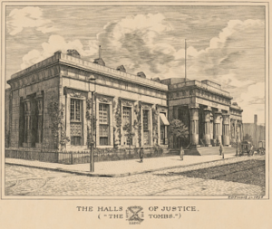 The Halls of Justice, the Tombs / ED French sc 1896.