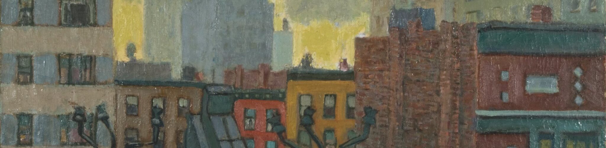 Rooftops painting