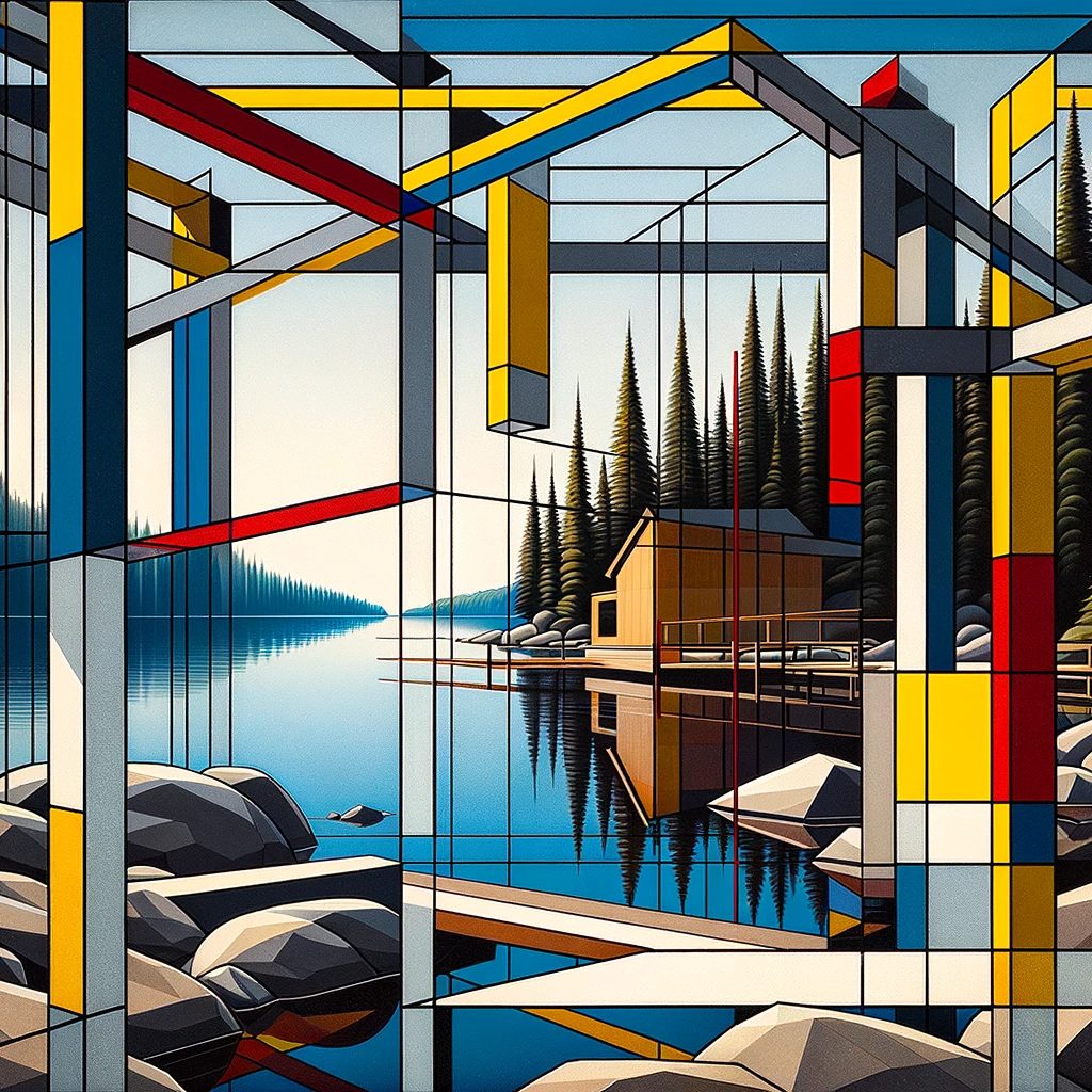 Constructivism, Lake Kenogamissi, thick prompt