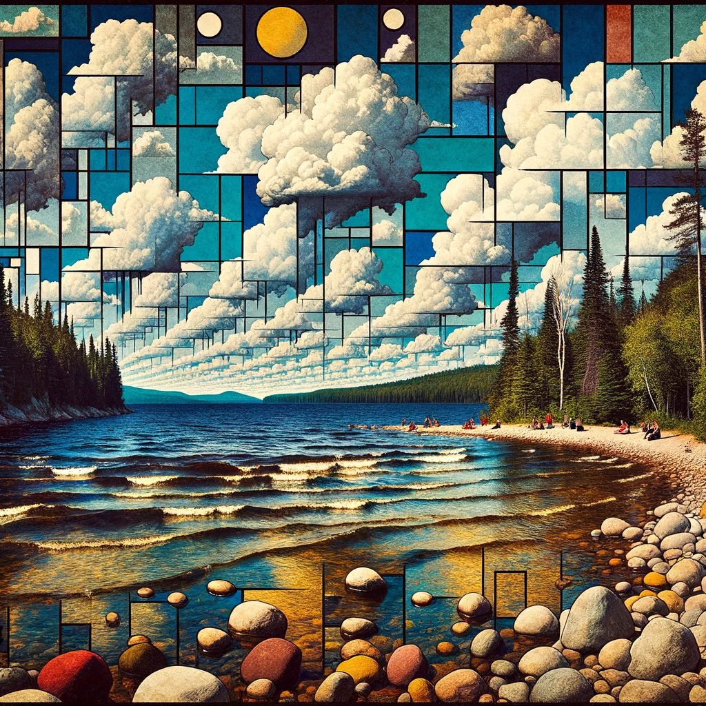 Dada, Lake Kenogamissi, thick prompt