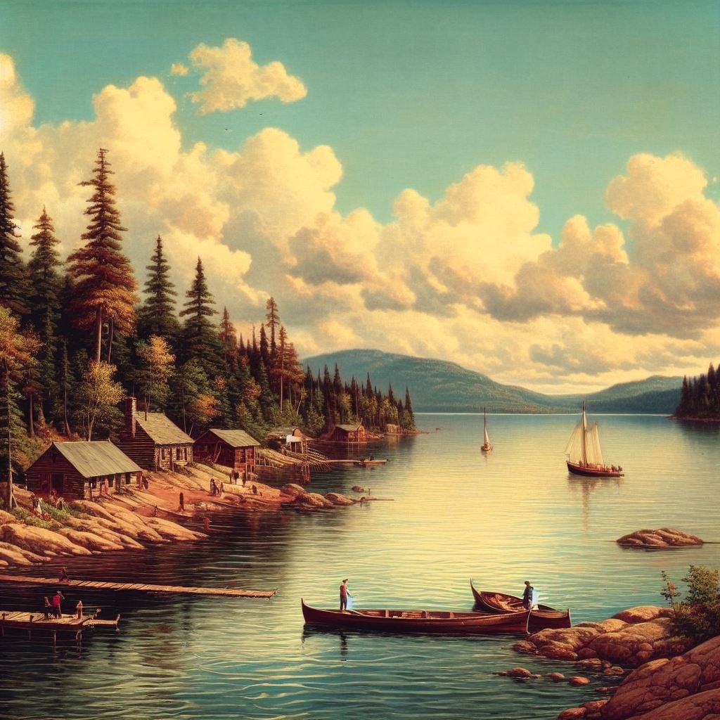 Dada, Lake Kenogamissi, thin prompt