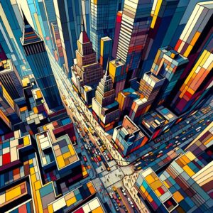 Hard-edge Painting, Times Square