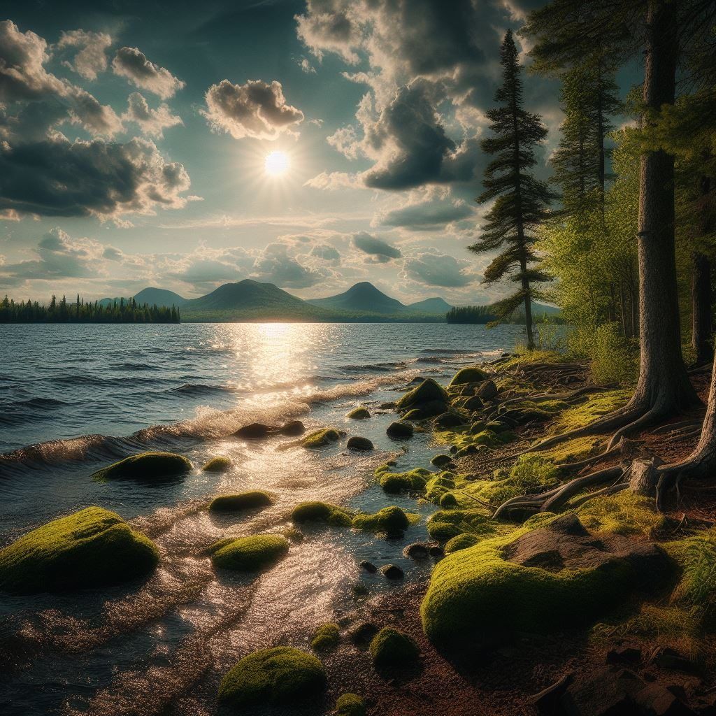 Harlem Renaissance, Lake Kenogamissi, thin prompt