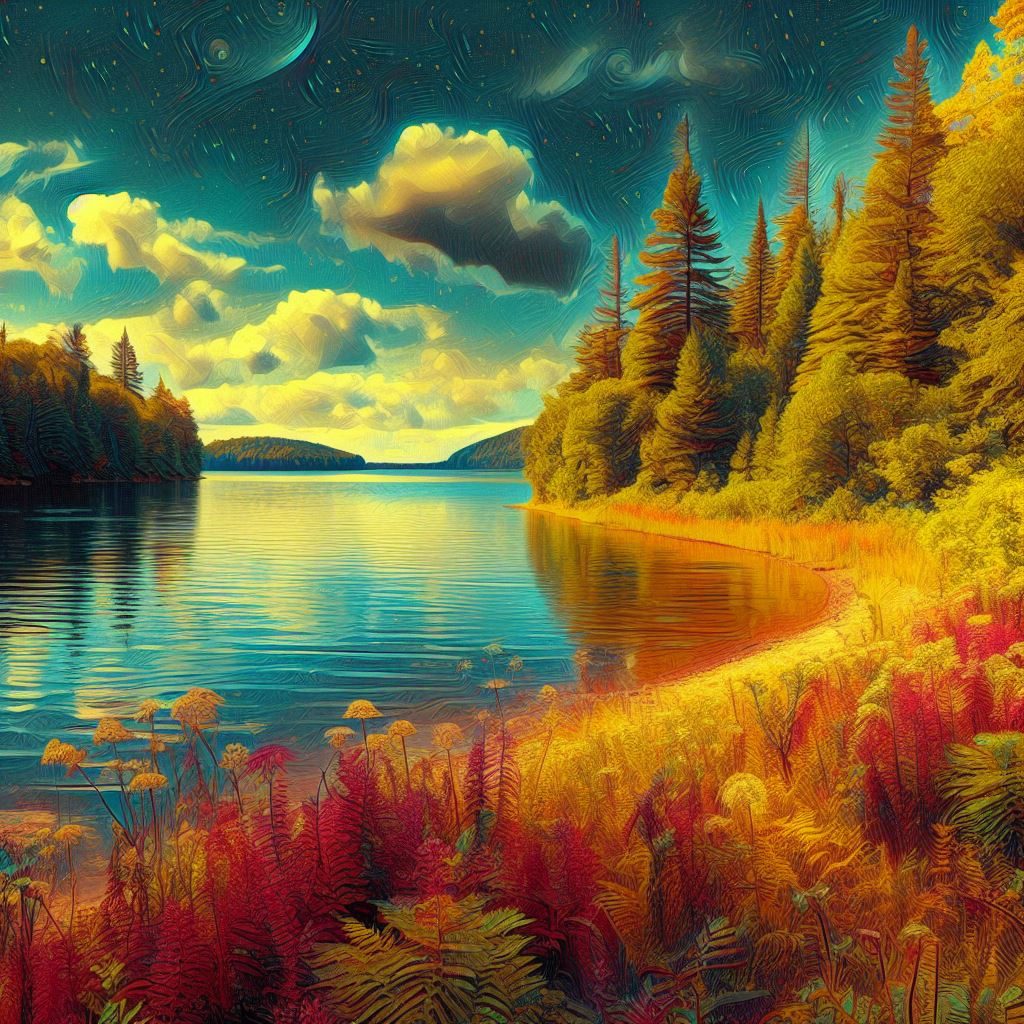 Magic Realism, Lake Kenogamissi, thin prompt
