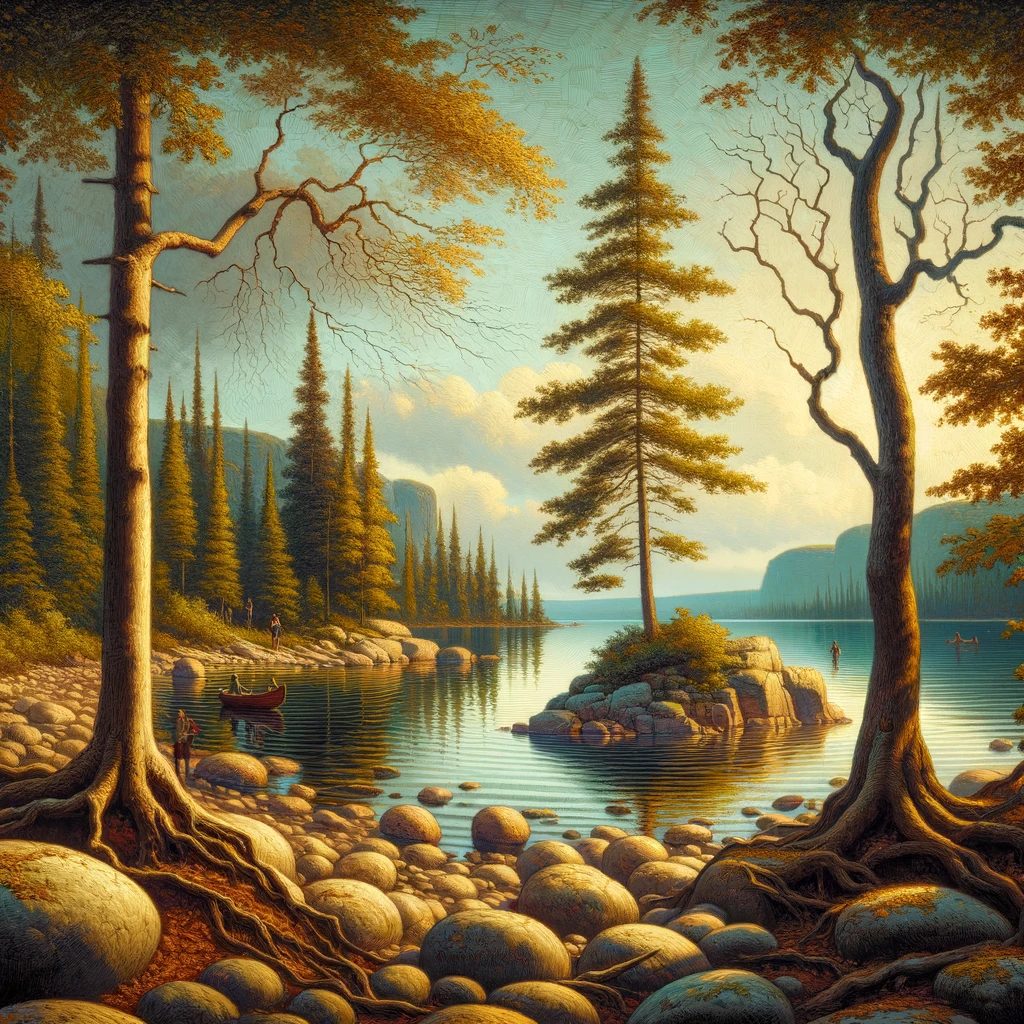 Mannerism, Lake Kenogamissi, thick prompt