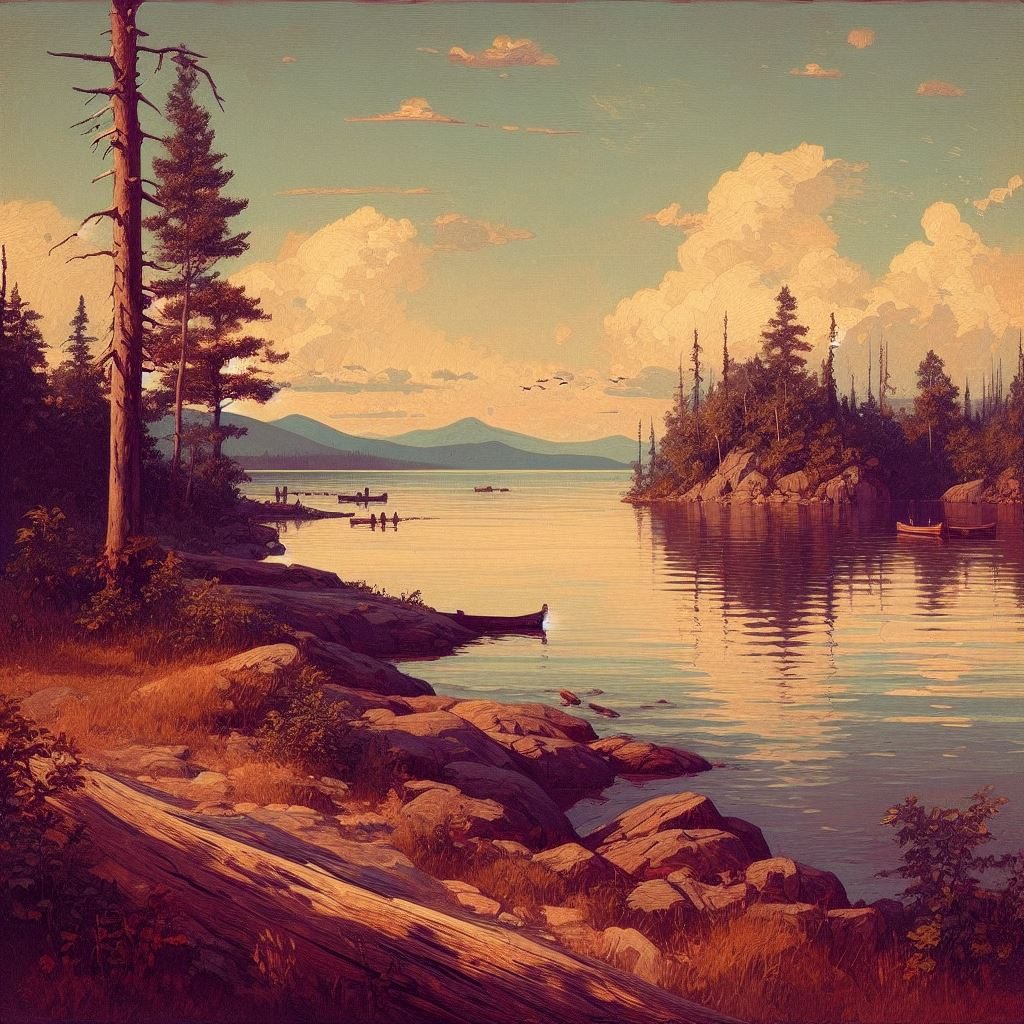 New Objectivity, Lake Kenogamissi, thin prompt