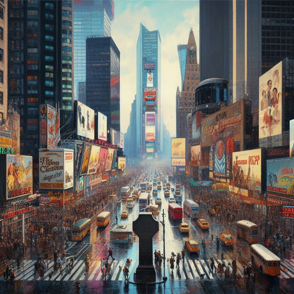 New Objectivity, Times Square, thin prompt