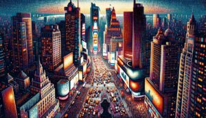 Pointillism, Times Square