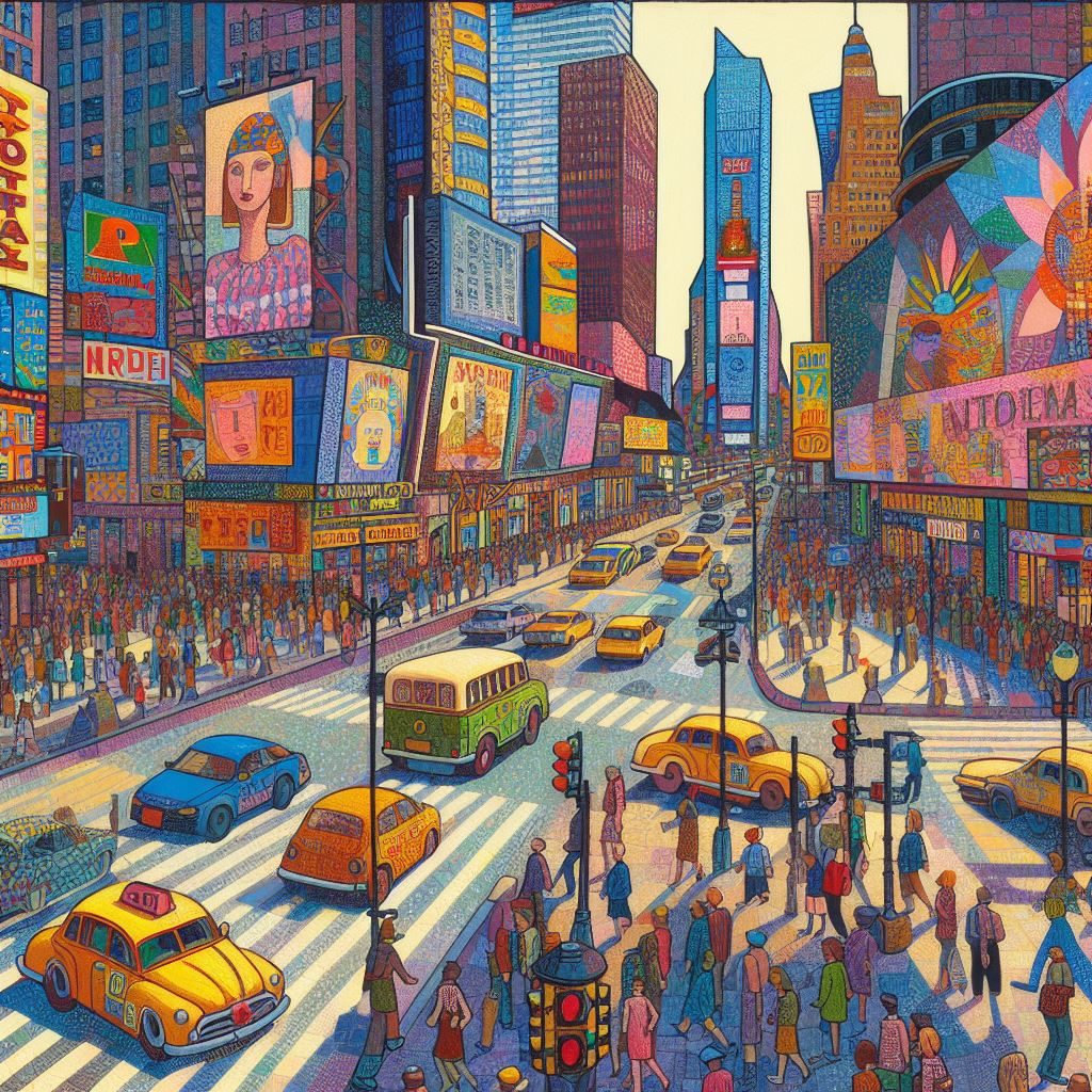 Primitivism, Times Square, thin prompt