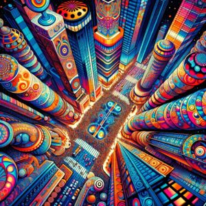 Psychedelic art, Times Square