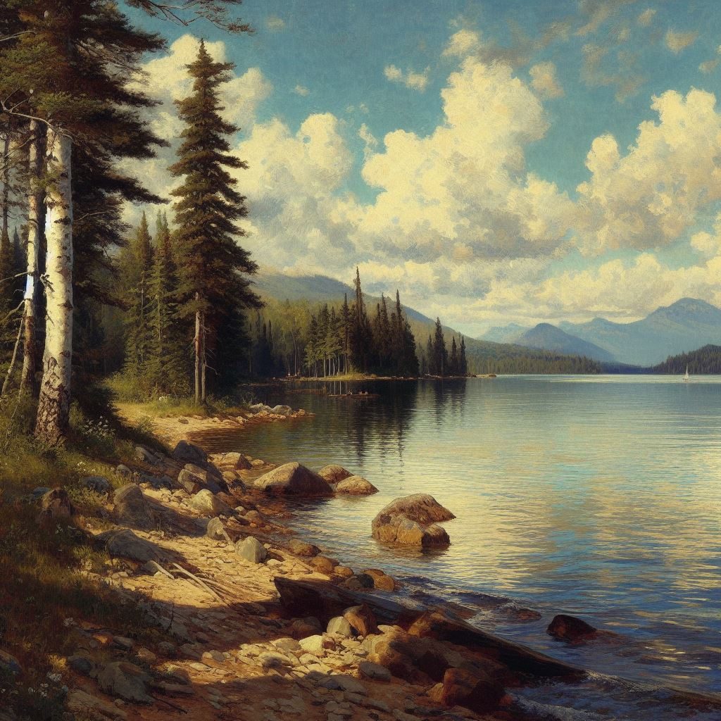 Realism, Lake Kenogamissi, thin prompt