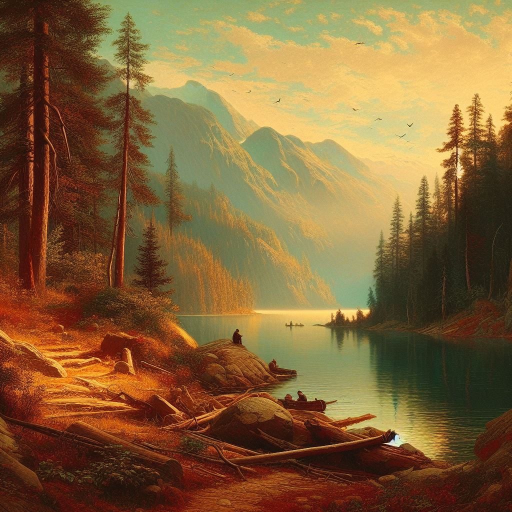 Romanticism, Lake Kenogamissi, thin prompt