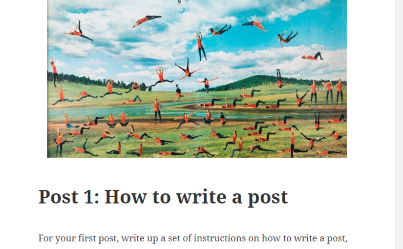 How to post a blog