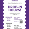 ENGL 120 Library Support Drop-In Hours for Instructors