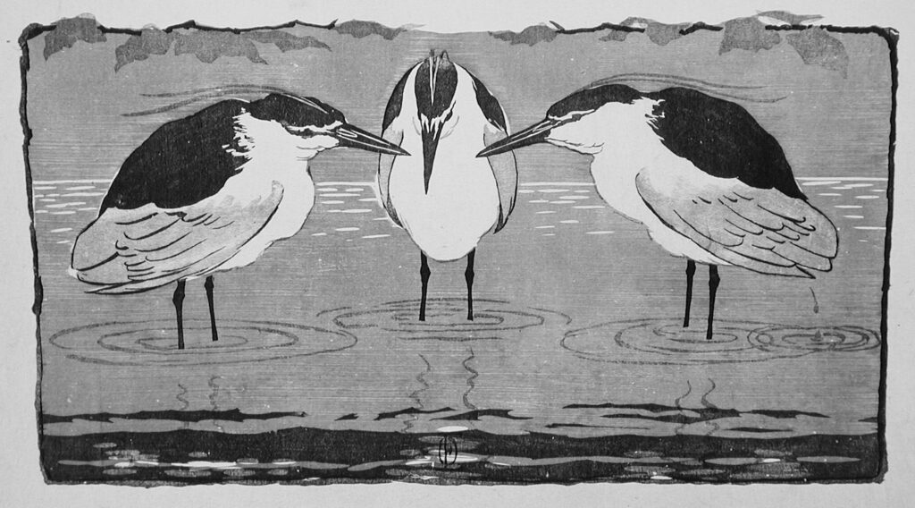 Otto Eckmann (Germany, Hamburg, 1865-1902), Night Herons