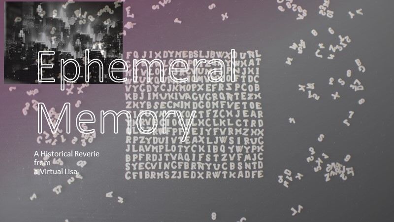 Ephemeral Memory Cover Slide