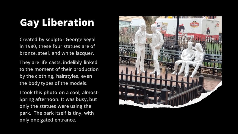 Gay Liberation Statues by George Segal