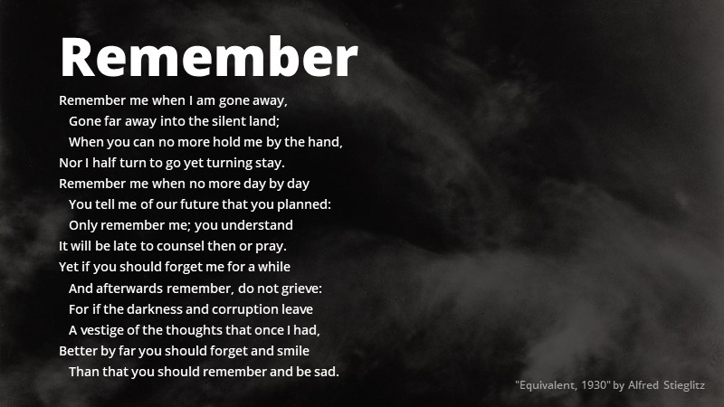 Poem Remember