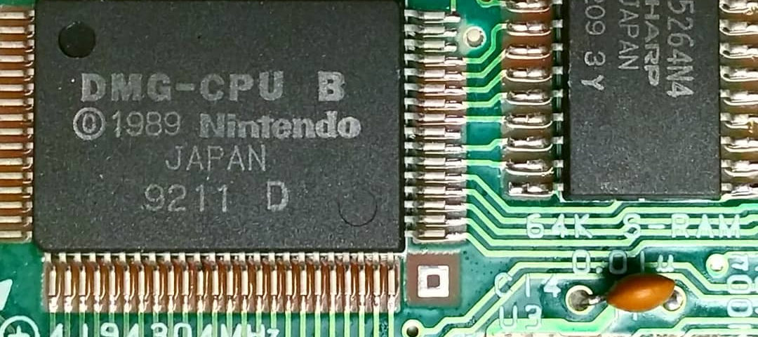 a closeup of a circuit board with several visible chips