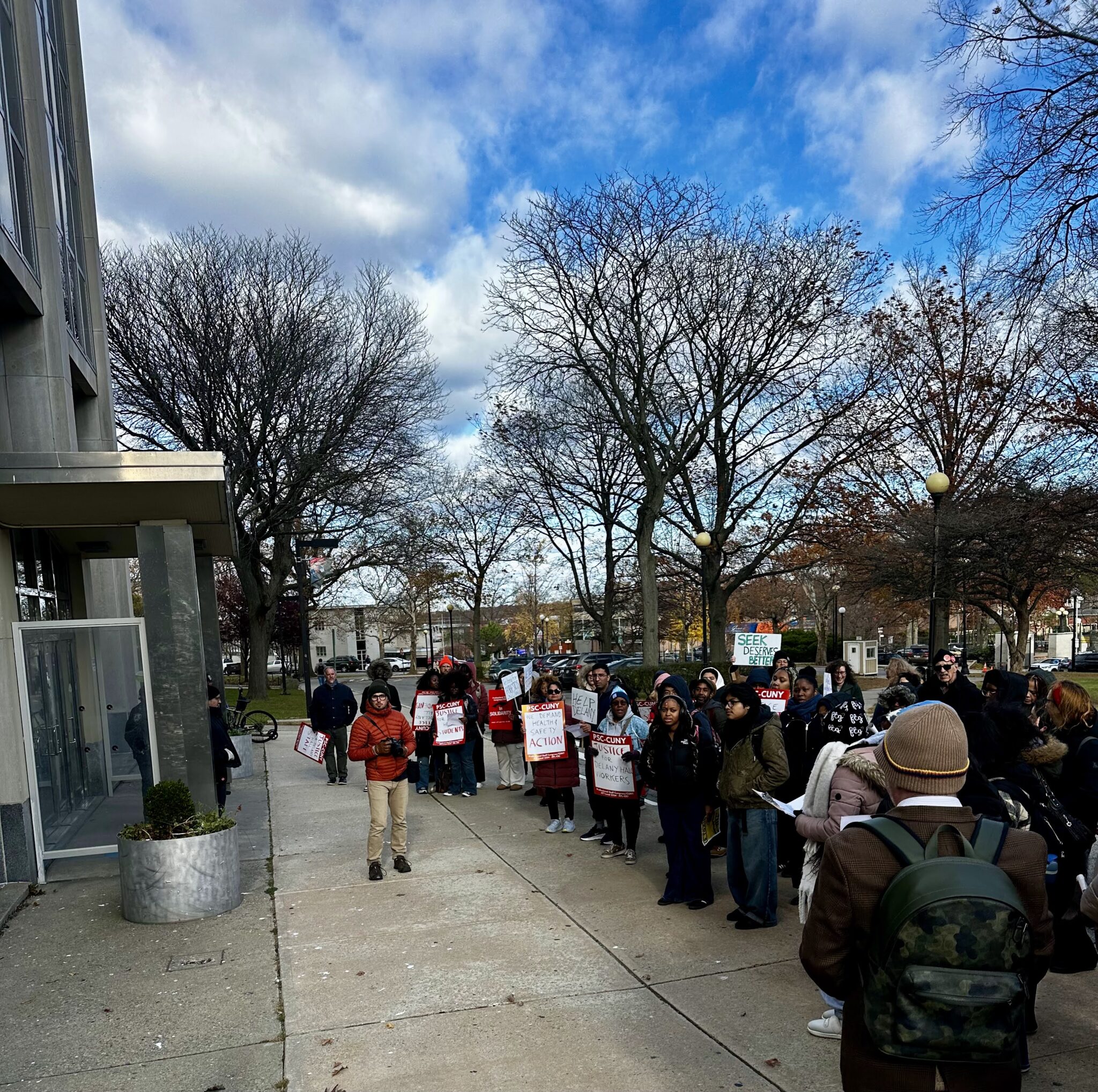 Photos of 11/17 Health and Safety Rally and March - PSC Queens College