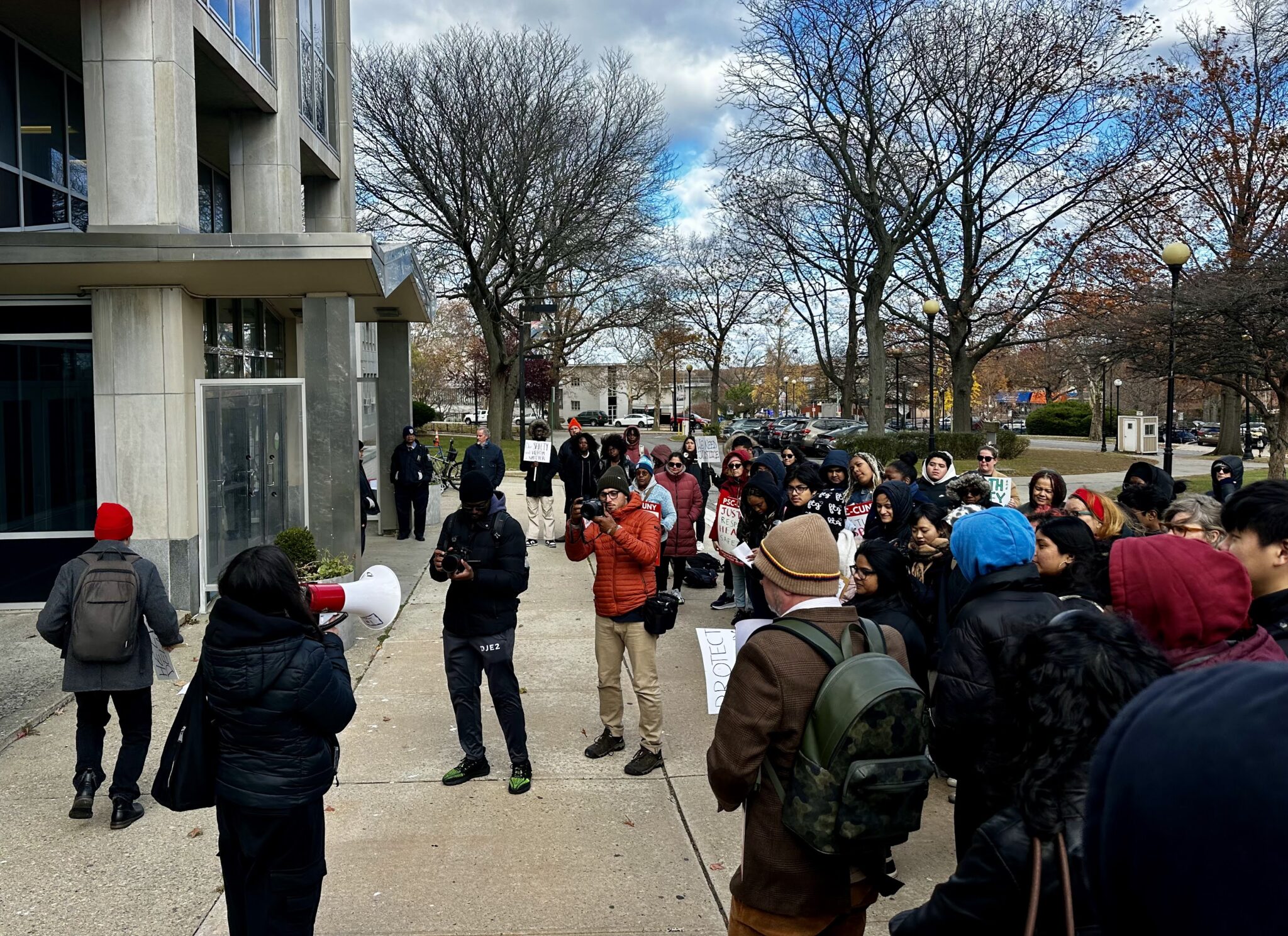 Photos of 11/17 Health and Safety Rally and March - PSC Queens College