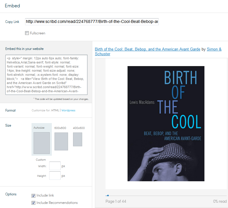 scribd embed 2 - Help & Support
