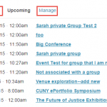 upcoming events