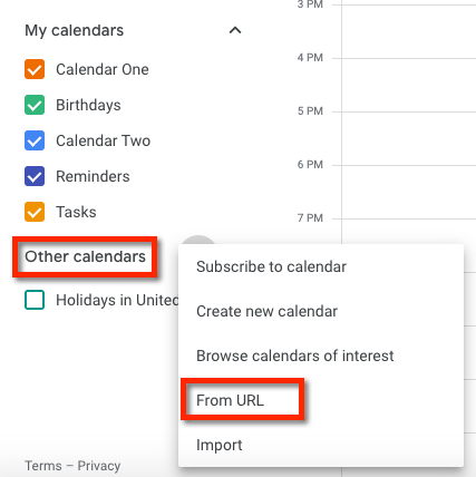 google calendar