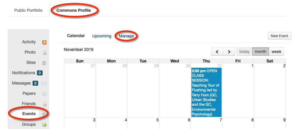 group events by month