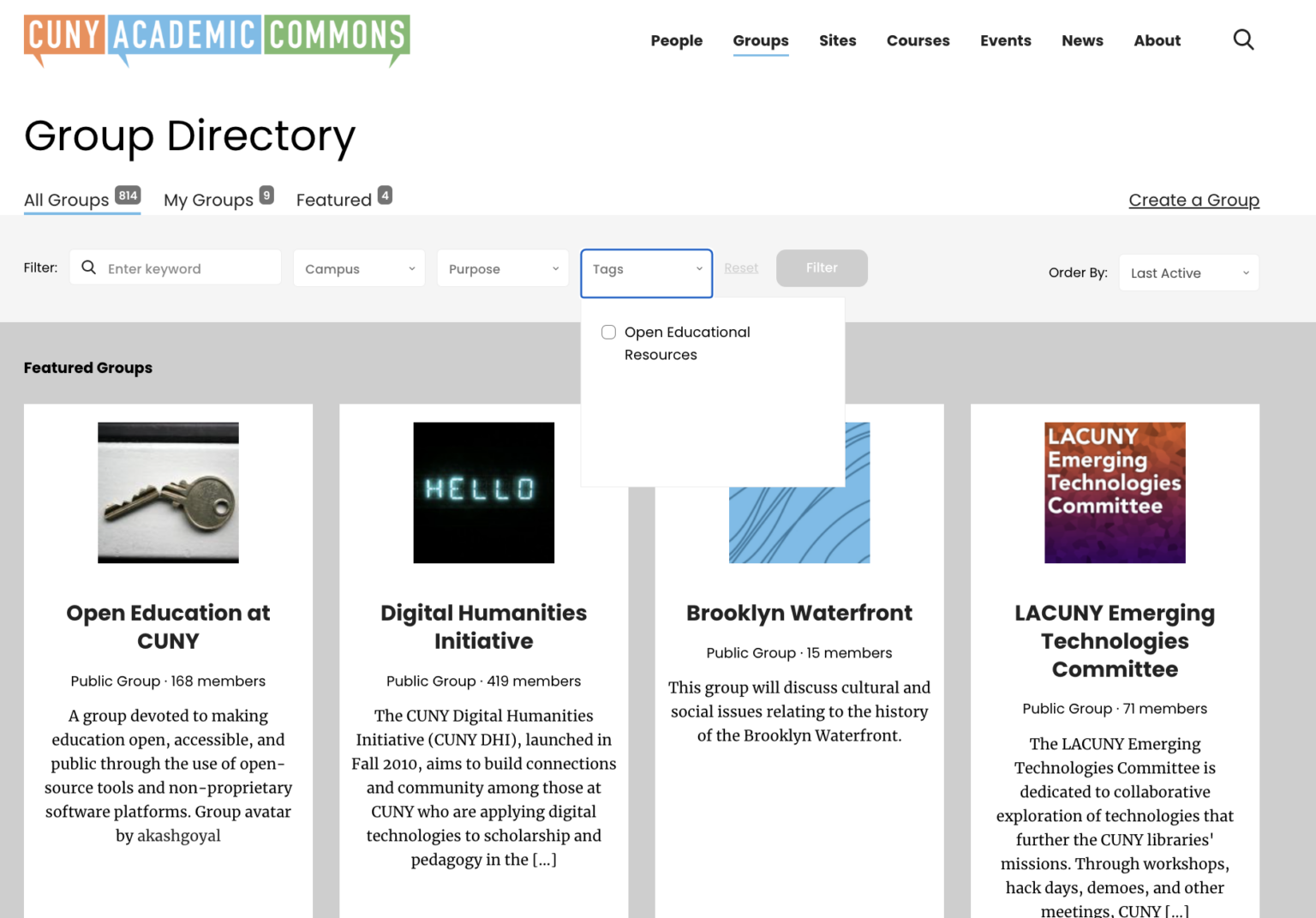 OER on Commons Groups & Sites - Help & Support