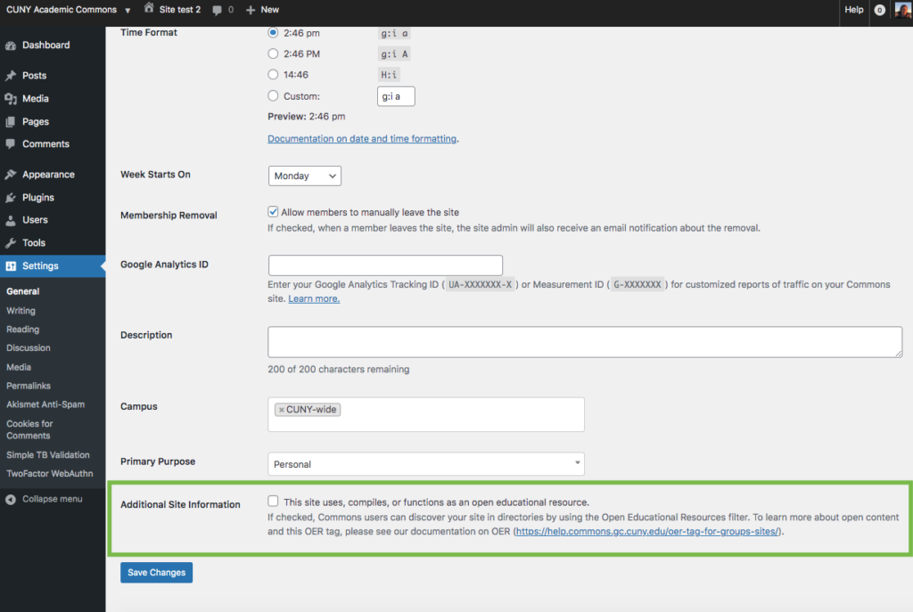OER on Commons Groups & Sites - Help & Support
