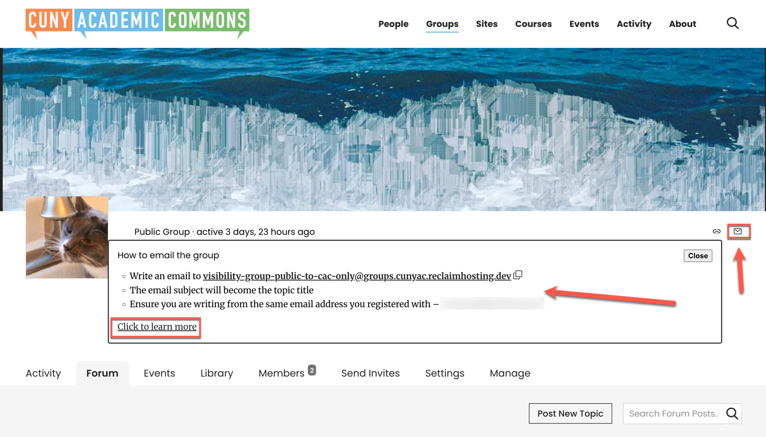 forum post by email