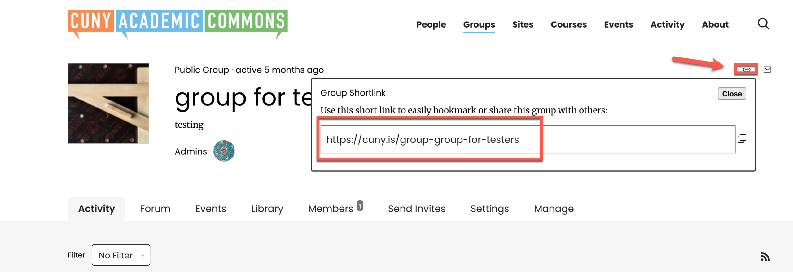 short link display