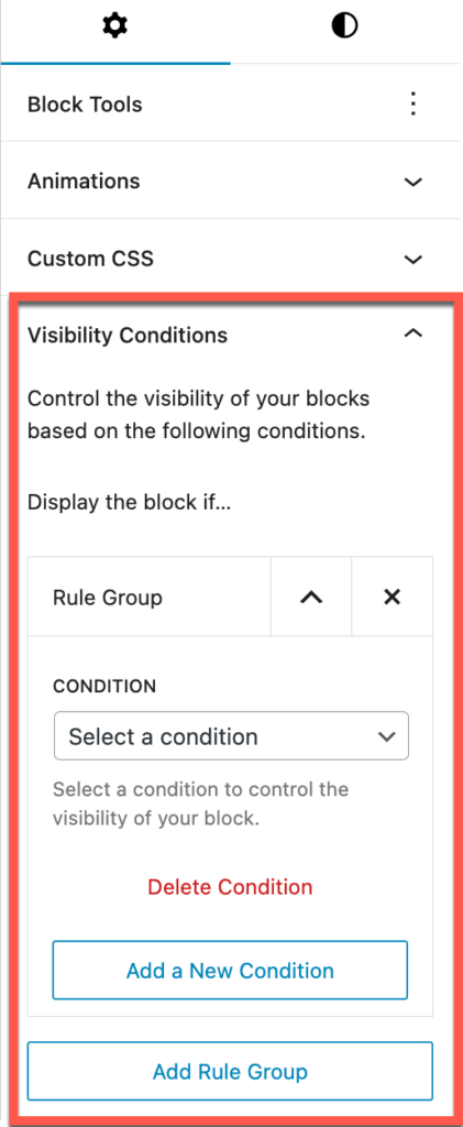 visibility conditions