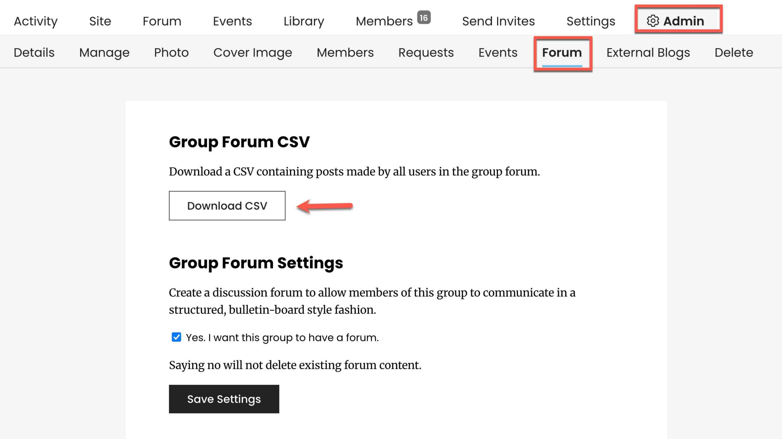 download forum data