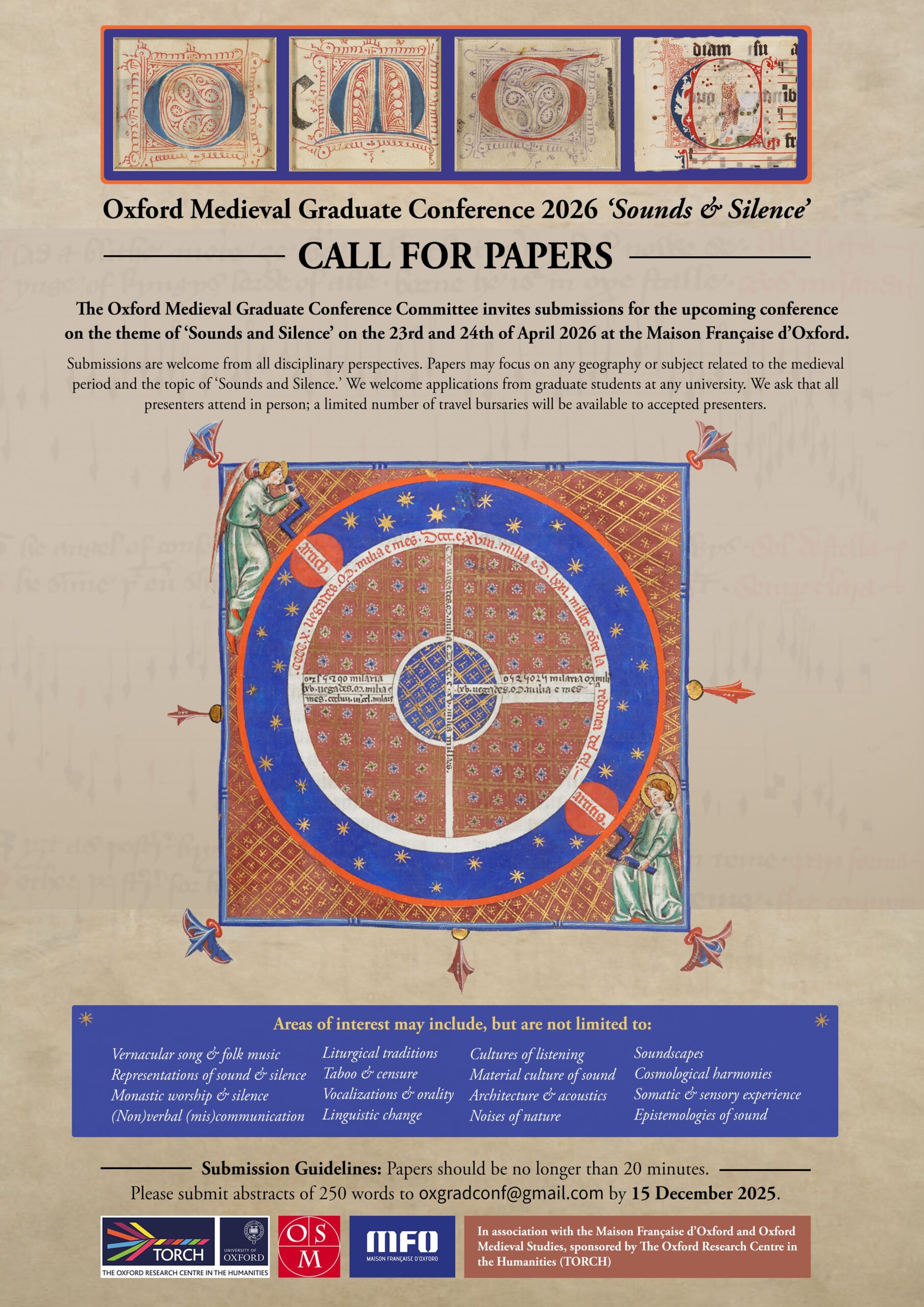 Program Medieval Extended to Dec 15 | CfP – Oxford Medieval Graduate Conference 2026 ...