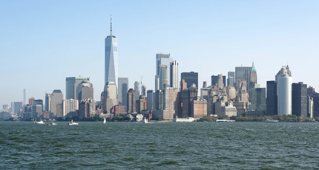 Manhattan skyline from Upper New York Bay, 1 October 2023, 10:41:47, Jakub Hałun
